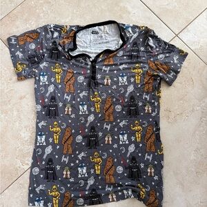 Little Sleepies Gray Star Wars Pajama Top